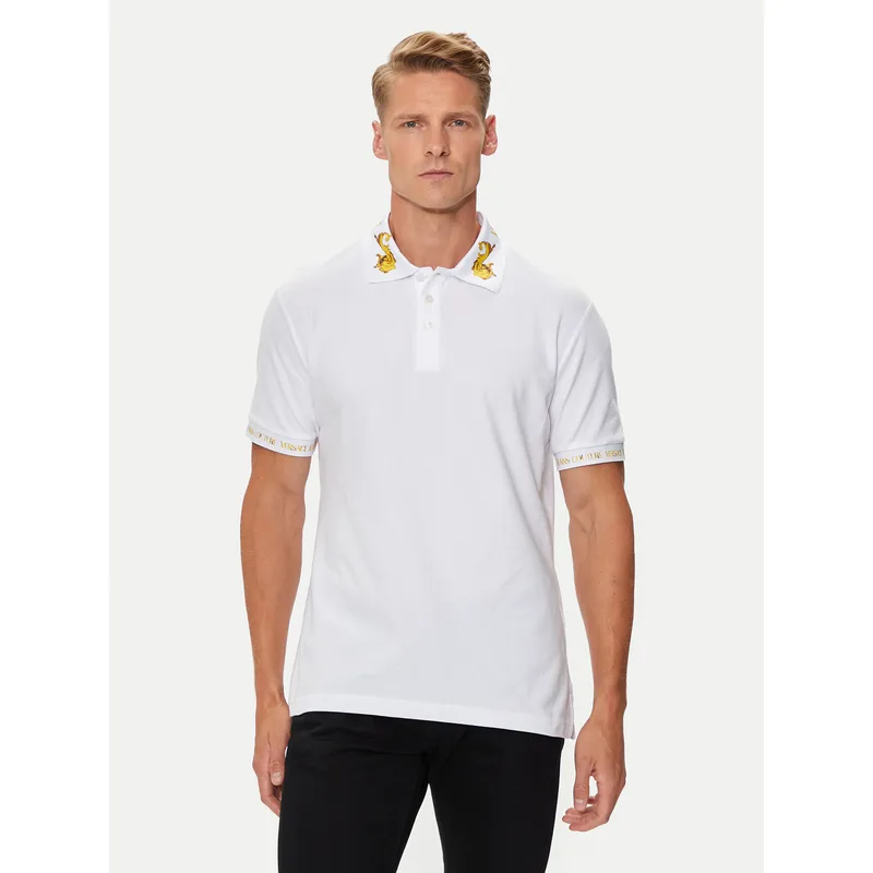 Versace Jeans Couture Polo 76GAGT00 Λευκό Regular Fit