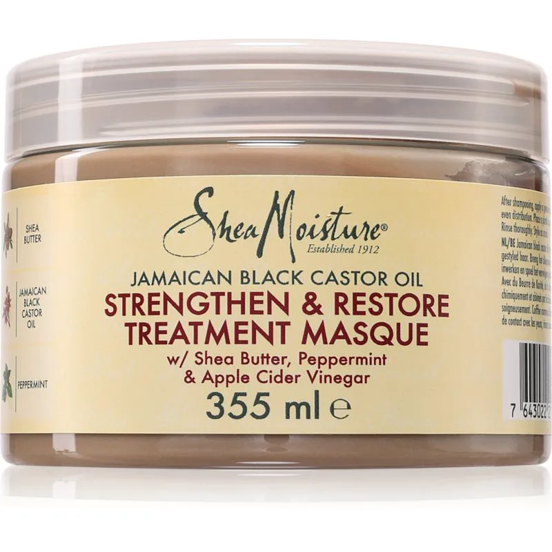 Shea Moisture Jamaican Black Castor Oil Strengthen & Restore δυναμωτική μάσκα για τα μαλλιά 355 ml