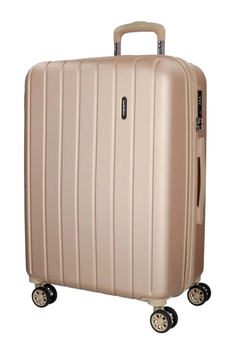 Σκληρή Βαλίτσα Movom Wood Trolley 65×28×45cm 5319275-CHAMPAGNE