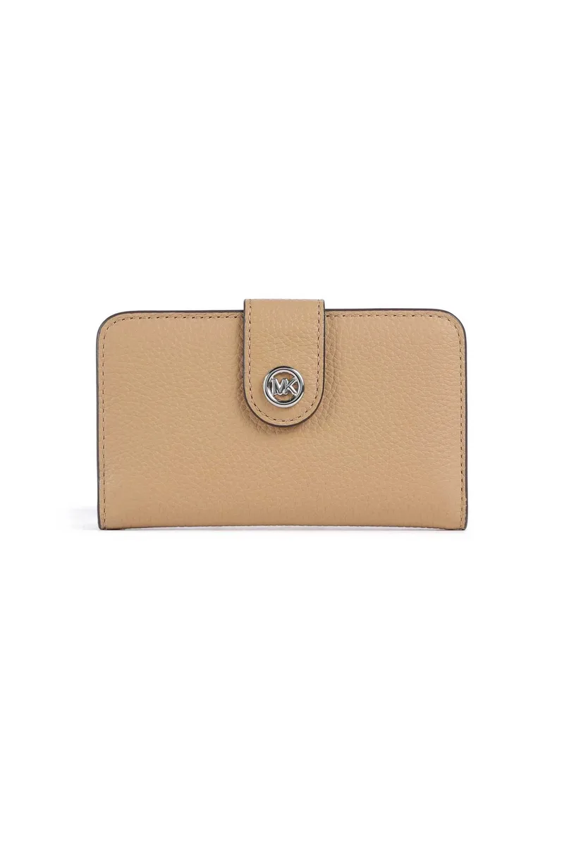 Michael Kors γυναικείο δερμάτινο πορτοφόλι "MK Pop Charm Medium" - 32S6S17F8L Καμηλό