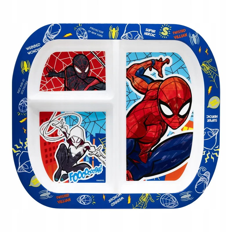 Πιάτο-Δίσκος με Χωρίσματα - SPIDERMAN