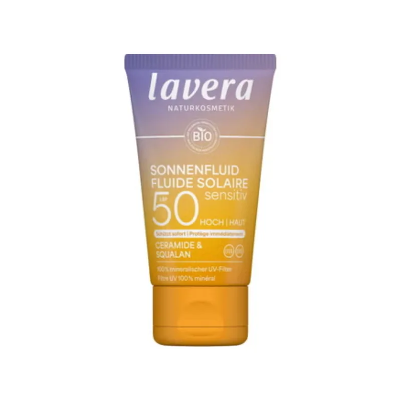 Lavera Sensitiv Solar Fluid SPF 50, 40 ml
