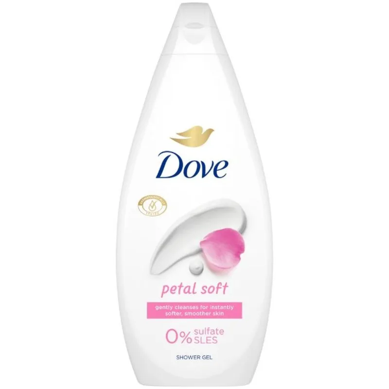Dove Petal Soft Shower Gel Ενυδατικό & Ήπιο Αφρόλουτρο για Απαλή Επιδερμίδα με Άρωμα Λουλουδιών 720ml