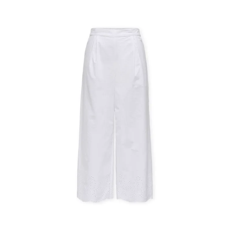 Παντελόνια Only Roxanne Long Trousers - Bright White
