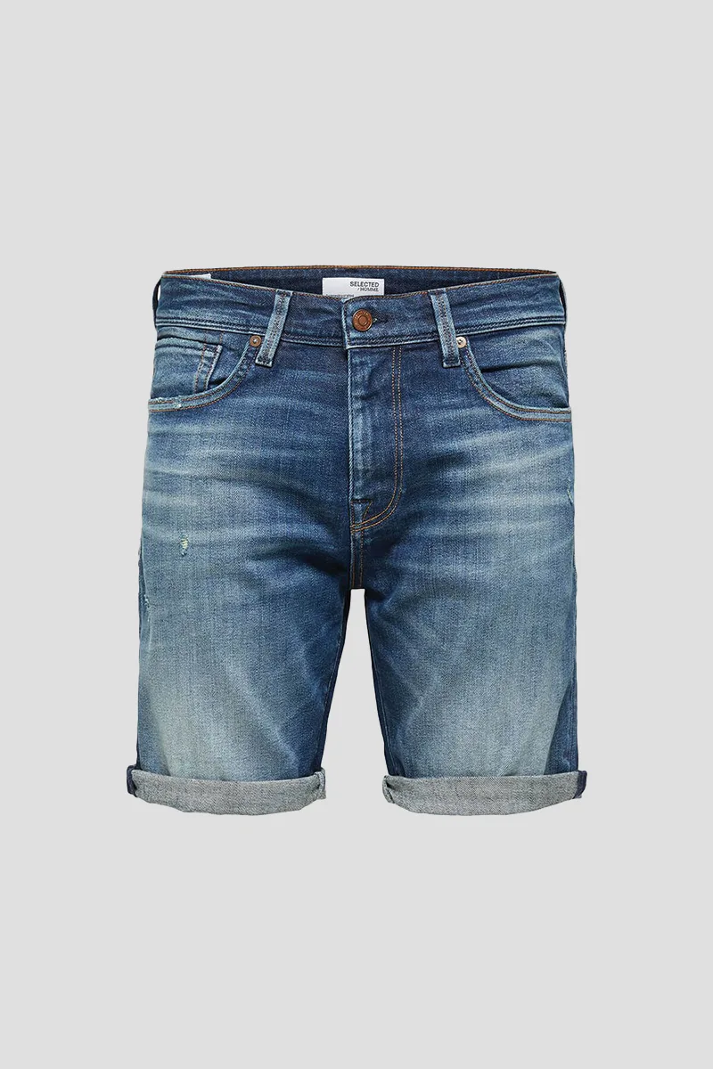 SELECTED HOMME Ανδρικό Μπλε Knee-Length Denim Shorts