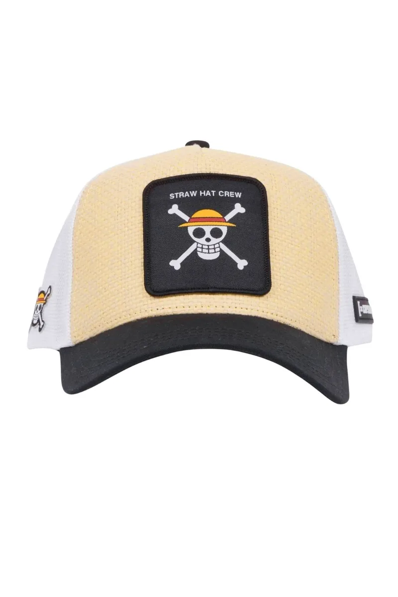 CAPSLAB One Piece Trucker Καπέλο - Μπεζ-CL/OP3/1/CT/STRA-BEIGE