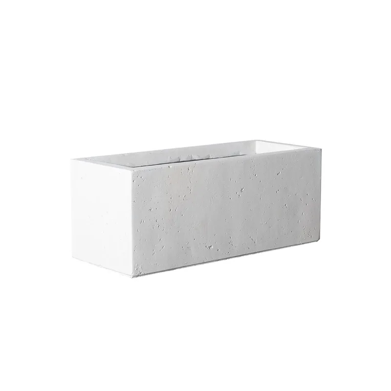 Supergreens Γλάστρα Πήλινη Ορθογώνια "Dusty" Μπεζ M 60x30x30 εκ.