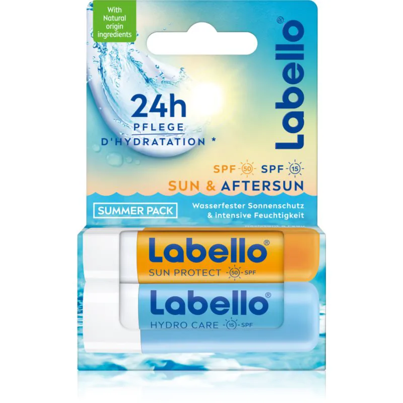 Labello Sun & Aftersun επωφελής συσκευασία για τα χείλη