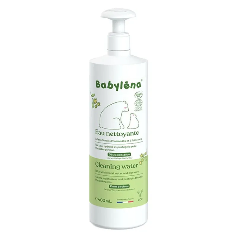 Babylena Organic Cleansing Water Sensitive Skin From Birth 400ml