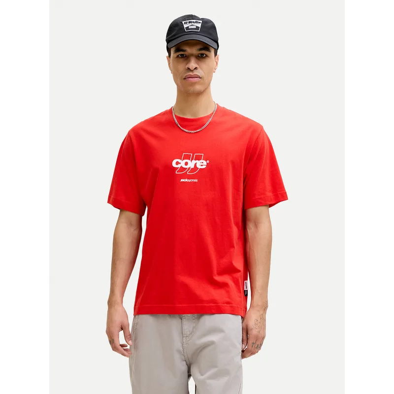 Jack & Jones T-Shirt Club 12289868 Κόκκινο Relaxed Fit