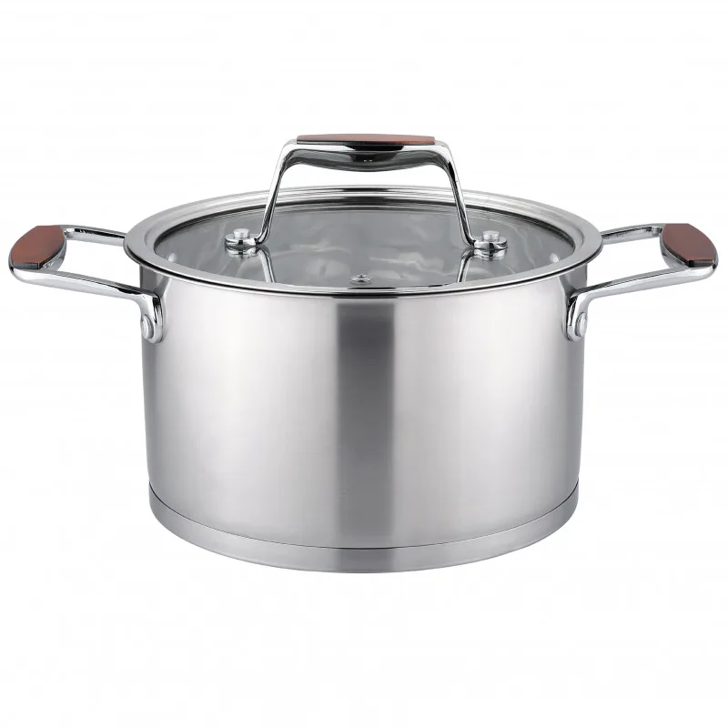 Κατσαρόλα Oliver Voltz OV51210P24 Berlin Premium Collection, 24 cm, 6.1 l, Ανοξείδωτο 18/10, Επαγωγή, Inox