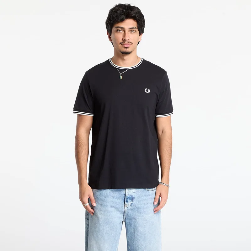 T-shirt FRED PERRY Twin Tipped T-Shirt Black S
