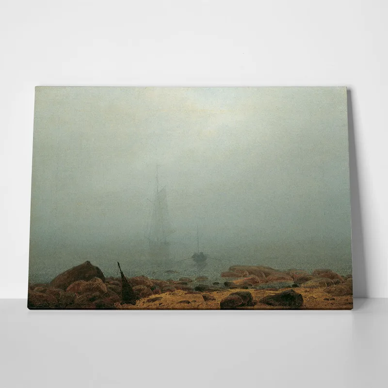 Πινακας σε καμβά CASPAR DAVID FRIEDRICH - SEA BEACH IN THE FOG