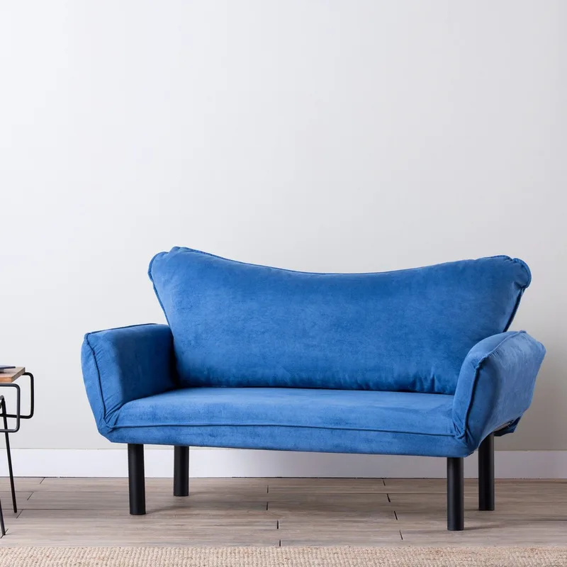 Διθέσιος Καναπές-Κρεβάτι Chatto - Blue 859Ftn1239 (150x75x70)