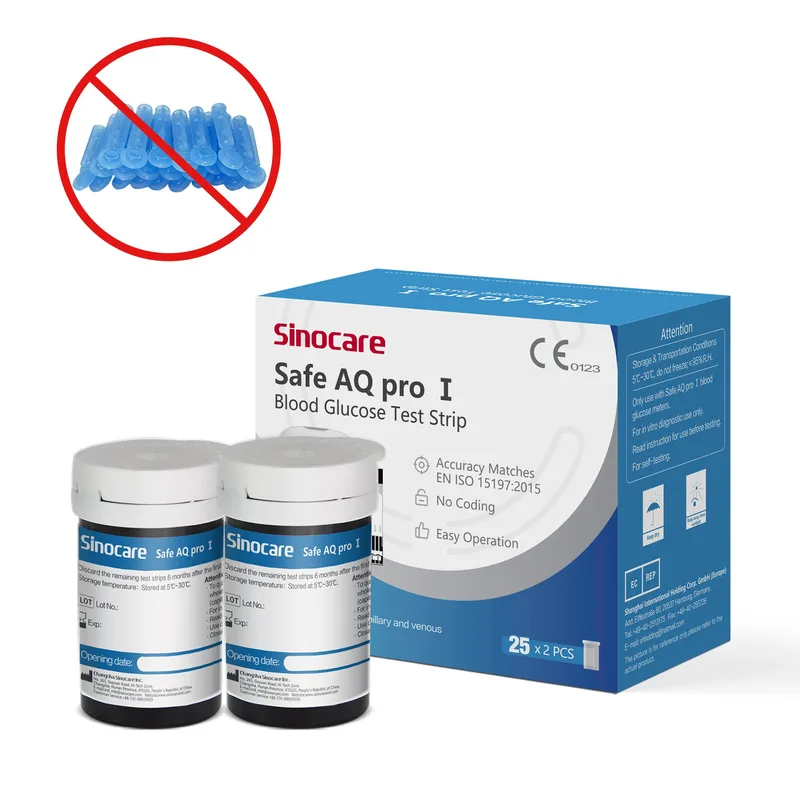 [50pcs] Sinocare Glucometer Glucose Test Strips without Lancets | AQ pro I
