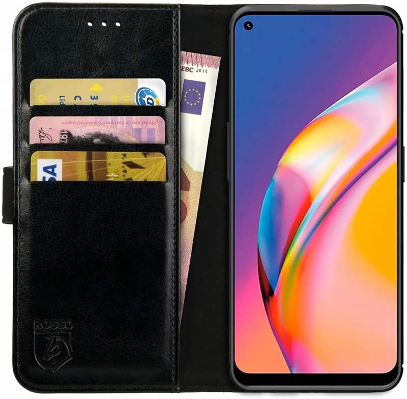 Κόκκινο Element PU Θήκη Πορτοφόλι Oppo Reno5 Lite - Black (8719246342400)