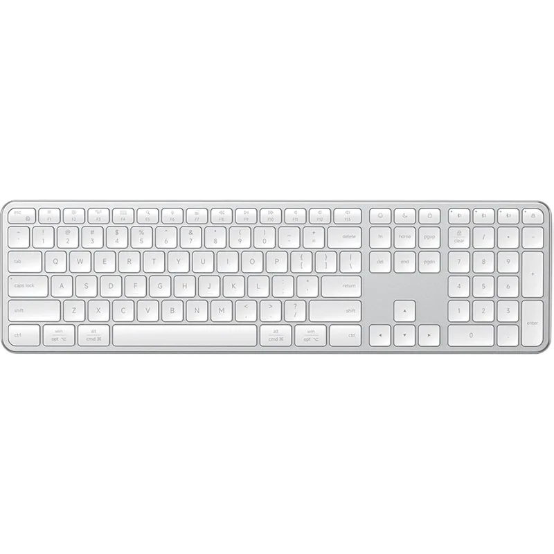Πληκτρολόγιο Satechi Slim EX3 Wireless Keyboard Ασύρματο Bluetooth QWERTY Αγγλικό US - Silver (ST-KEX3S-EN)