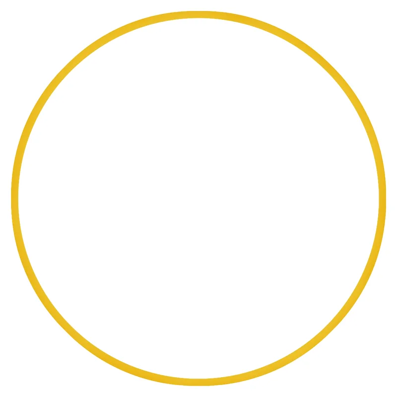 Χούλα-Χουπ Hq 60cm Φ19mm 230g Κίτρινο