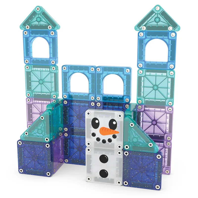 Magna-Tiles Μαγνητικό Παιχνίδι Κατασκευών microMAGS Winter Wonder Travel 26 Κομμάτια
