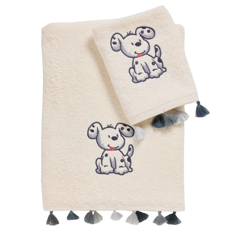 Σετ Βρεφικές Πετσέτες 2 Τεμαχίων Das Baby 4965 Grey 30x50,70x140
