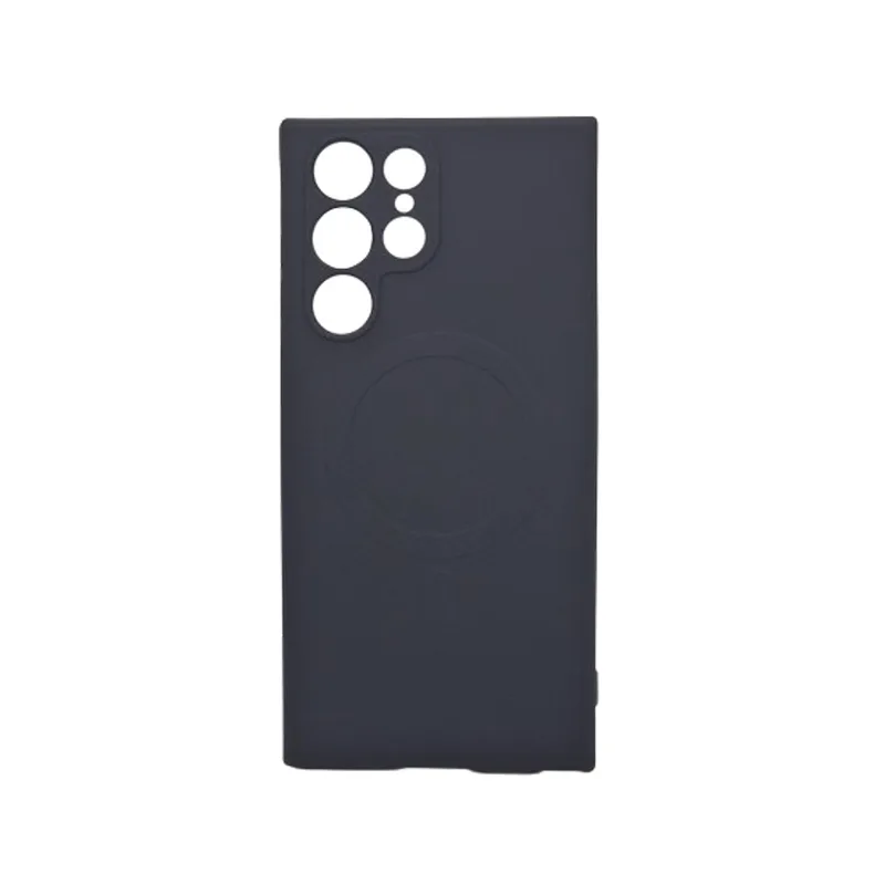 Magsafe Back Cover Σιλικόνης Μαύρο (Galaxy S22)