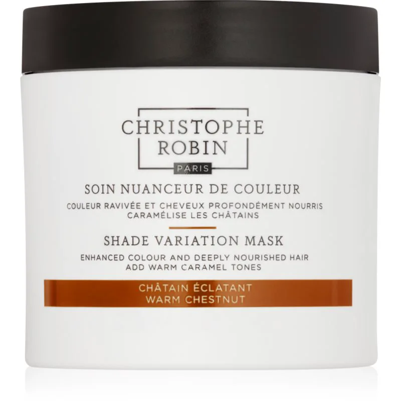 Christophe Robin Shade Variation Mask θρεπτική κρεμώδης μάσκα για τα μαλλιά απόχρωση Warm Chesnut 250 ml