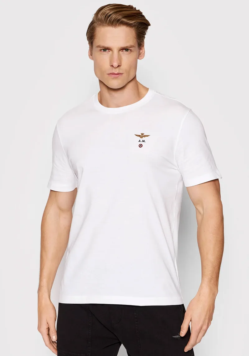 Aeronautica Militare Μπλούζα της σειράς Jersey - TS1580 73062 Off White