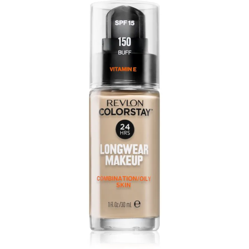 Revlon Cosmetics ColorStay™ SPF 15 μακράς διαρκείας ματ μεικ απ για μικτή και λιπαρή επιδερμίδα απόχρωση 150 Buff 30 ml