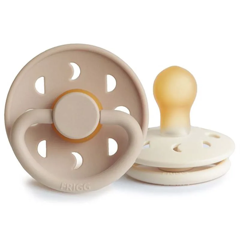FRIGG Moon Phase Size 1:0-6 months πιπίλα Cream/Croissant 2 τμχ