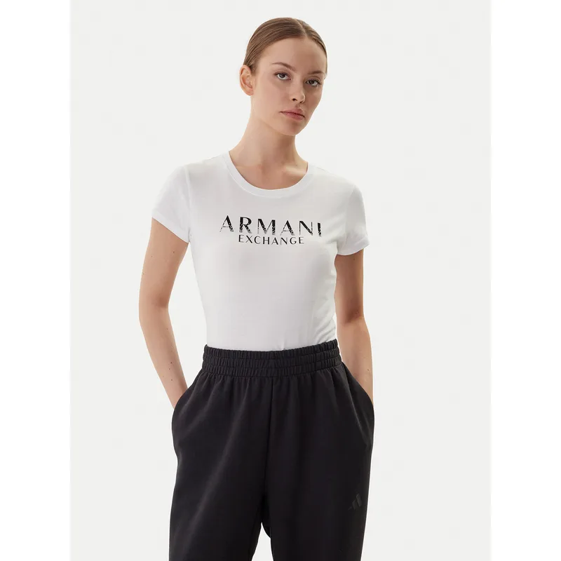 Armani Exchange T-Shirt XW001351 AF17172 U0002 Λευκό Slim Fit