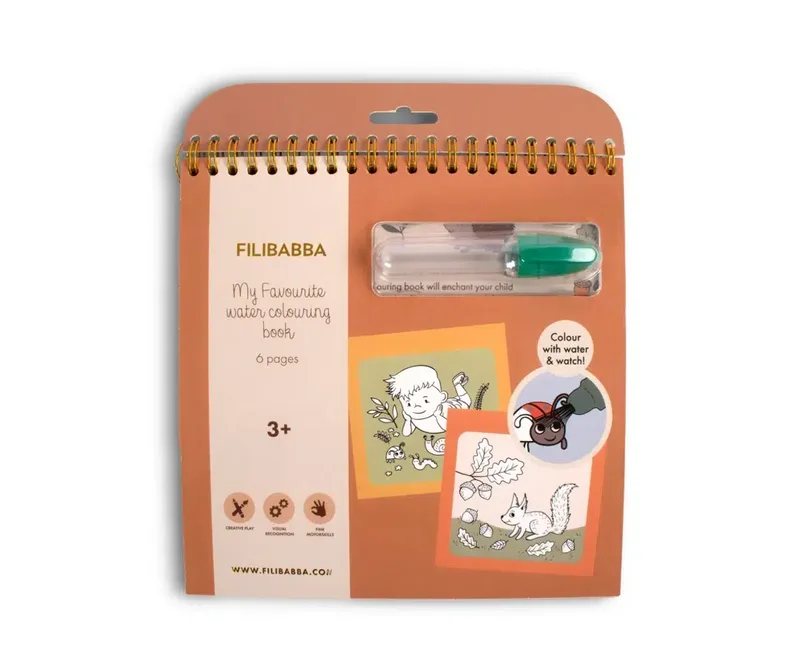 Filibabba My Favourite Water Colouring Book - Forest