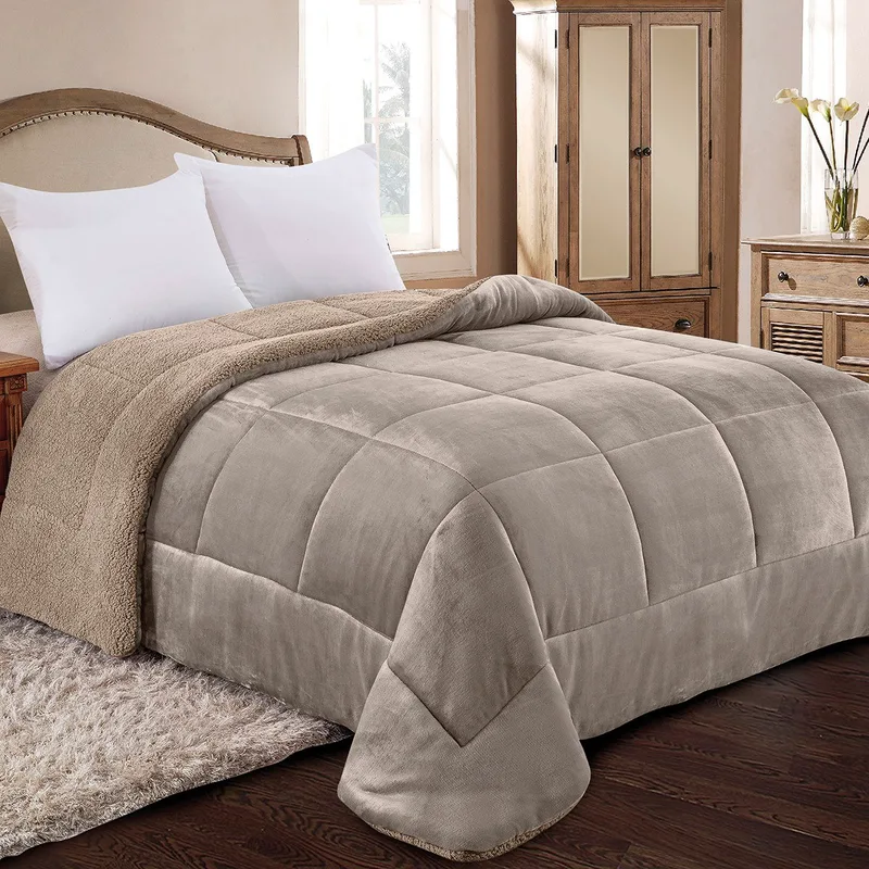 Κουβερτοπαπλωμα Ημιδιπλο 180X240 Adam Home (805) Taupe