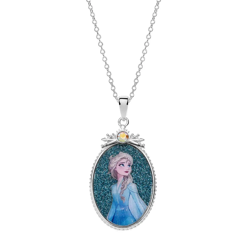 DISNEY Μενταγιόν Από Ασήμι Με Την Elsa Frozen CS00011SRCL-P.CS