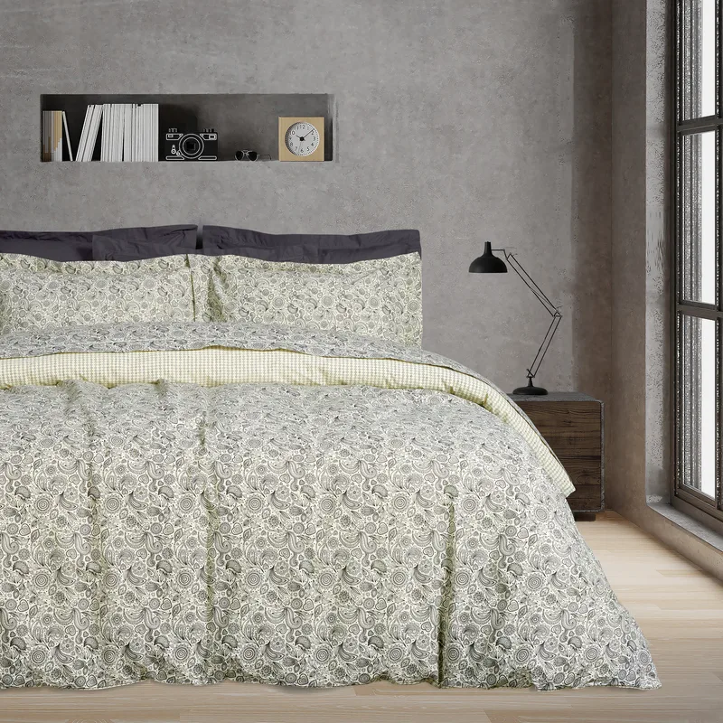Das home σετ σεντονια μονα daily 3004 black, white 170χ260