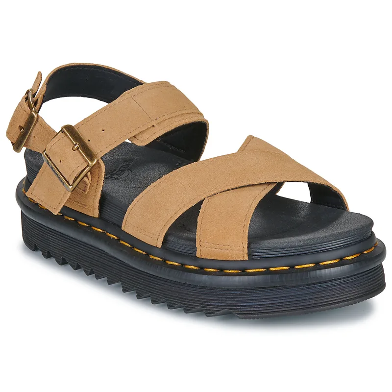 Σανδάλια με πλατφόρμα Dr. Martens Voss II Sandal Tan Suede