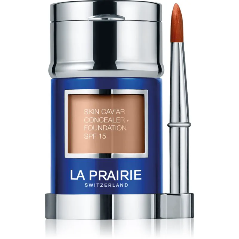 La Prairie Skin Caviar Concealer Foundation μεικ απ και διορθωτής SPF 15 απόχρωση NW-40 Almond Μπεζ 30 ml