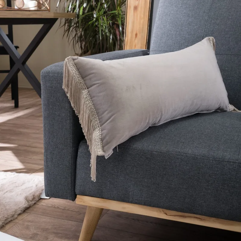 Διακοσμητική Μαξιλαροθήκη 30X60 Teoran Velvet 07 Με Κρόσι (30x60)