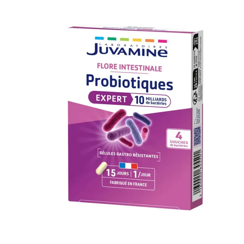 Juvamine PROBIOTICS BALANCE 4 Strains Digestion 15 Capsules