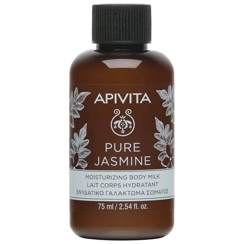 Apivita Pure Jasmine Travel Size Ενυδατικό Γαλάκτωμα Σώματος με Άρωμα Γιασεμί 75ml
