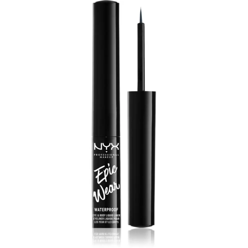 NYX Professional Makeup Epic Wear Liquid Liner Υγρό λάινερ ματιών με μεταλλικό ματ αποτέλεσμα απόχρωση 03 Stone Fox 3.5 ml