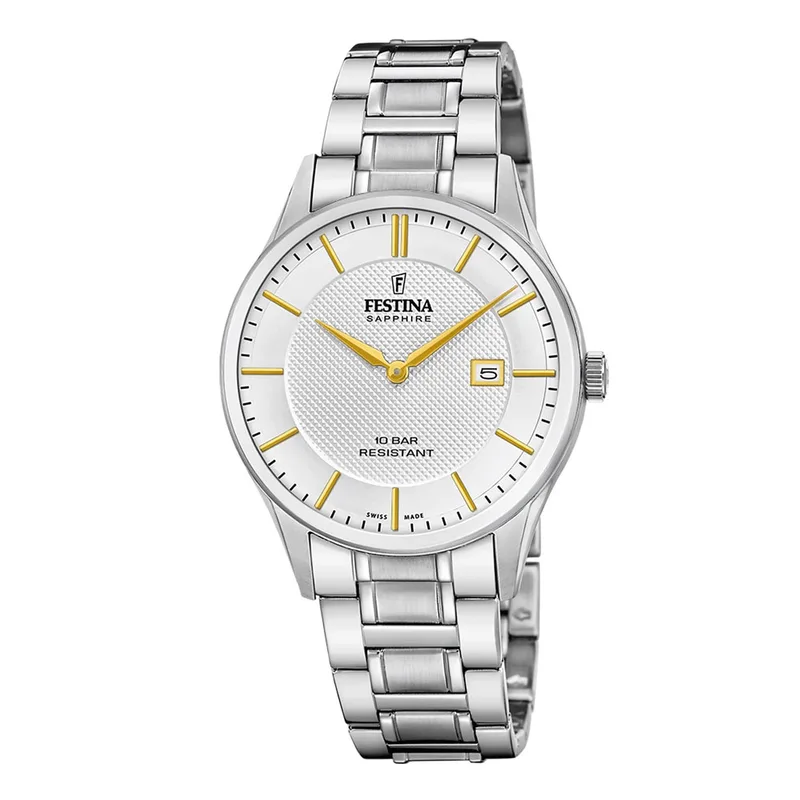 FESTINA Swiss Made Silver Stainless Steel Bracelet F20067/2