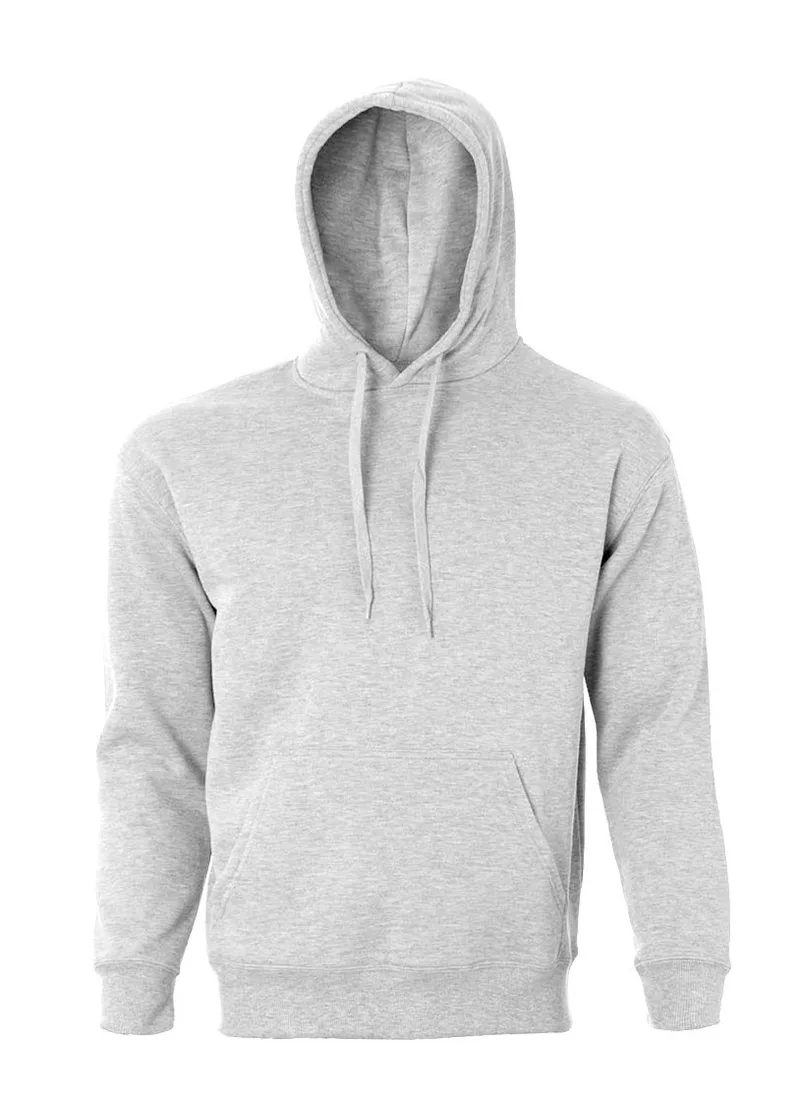 Unisex μπλούζα φούτερ με κουκούλα About Basics Shadow - 00145Β Grey Melange
