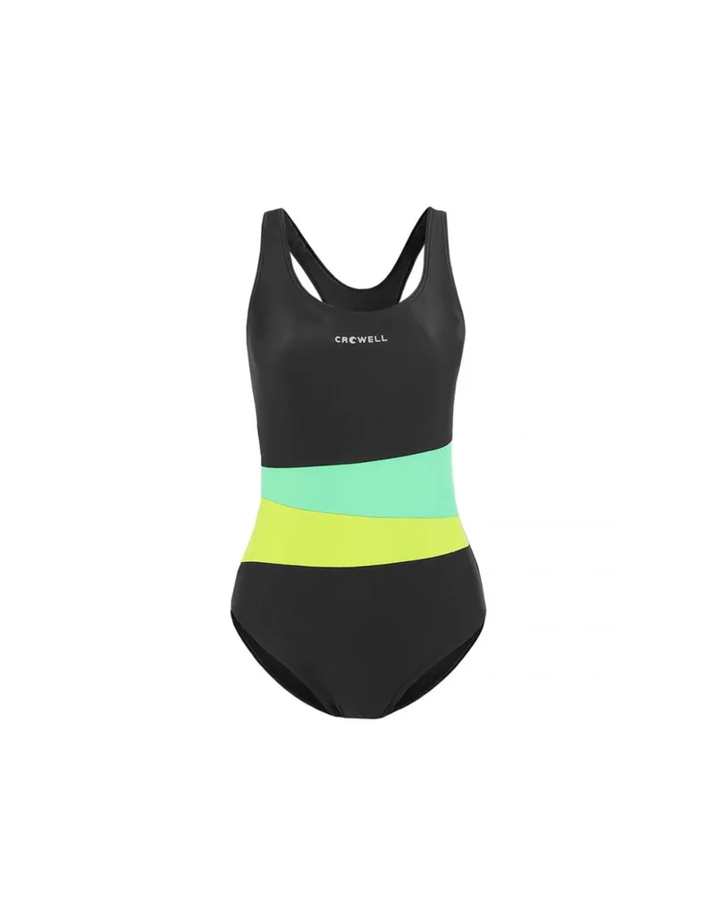 Crowell Lola Ολόσωμο Μαγιό με Ενίσχυση Black/Green
