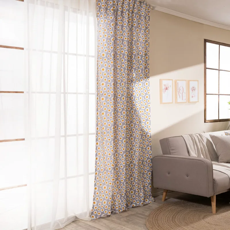 Κουρτίνα (Έτοιμη Ραμμένη) Floreta 11 Teoran 140x275cm