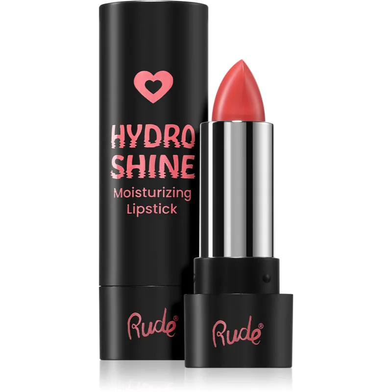 Rude Cosmetics Hydro Shine Moisturizing Lipstick κρεμώδες ενυδατικό κραγιόν απόχρωση Sweet Rose 3.7 γρ