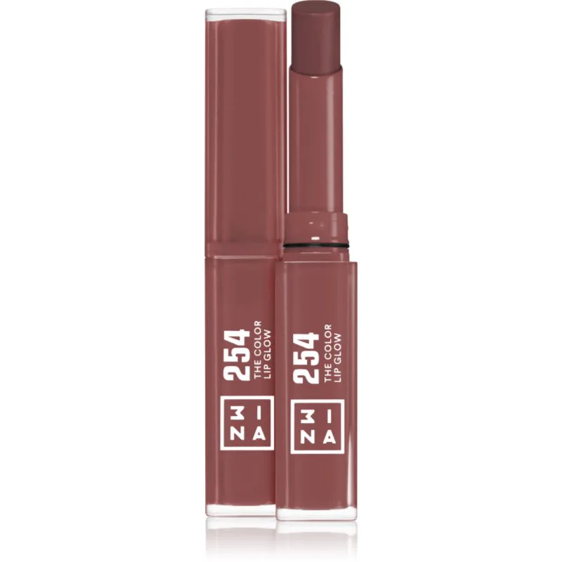 3INA The Color Lip Glow ενυδατικό κραγιόν με λάμψη απόχρωση 254 - Vintage Rose 1.6 γρ