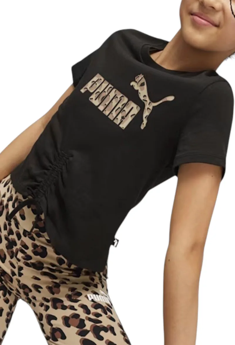Μπλούζα Κοντομάνικη Puma Ess+ Animal Knotted 679417-01 Κορίτσι