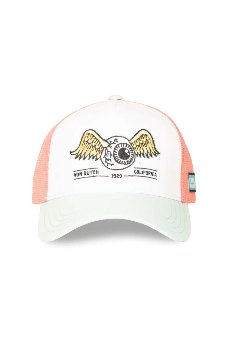 Von Dutch Trucker Καπέλο - Λευκό/Ροζ-VD/1/CT/SURF/14-MULTI