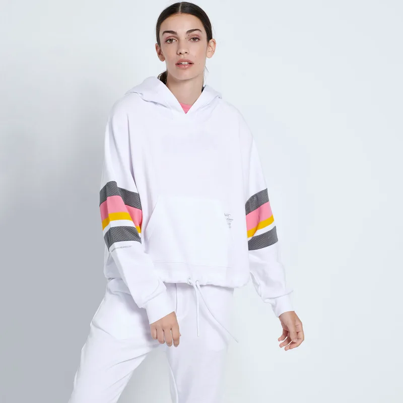 BDTK MERCURY LOOSE CROPPED HOODIE ΑΣΠΡΟ