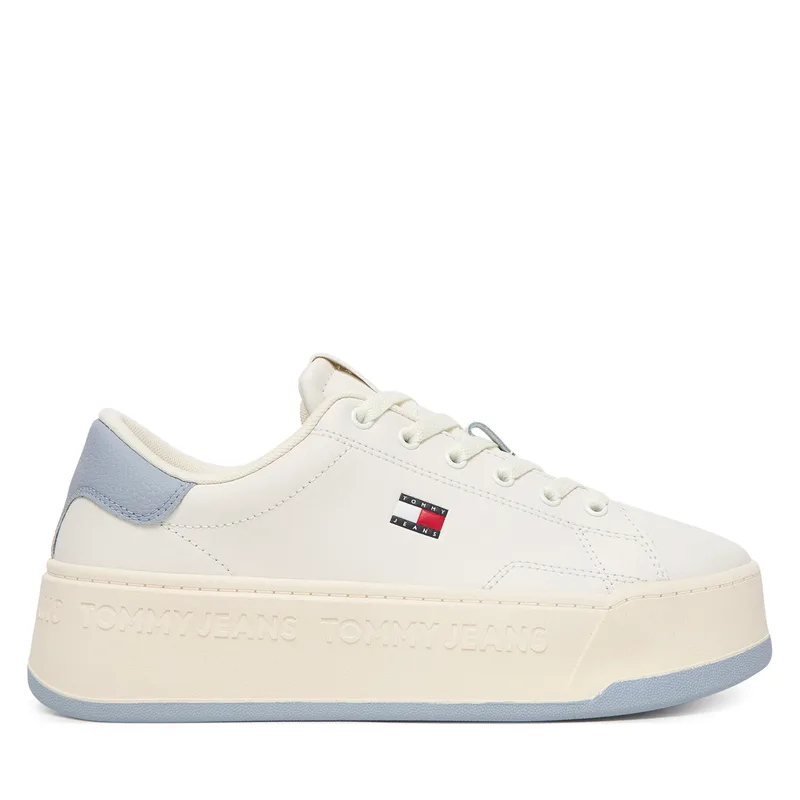 Αθλητικά Tommy Jeans Tjw Script Cupsole Flatform EN0EN02961 Κρεμ